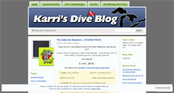 Desktop Screenshot of karrisdives.wordpress.com
