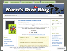 Tablet Screenshot of karrisdives.wordpress.com