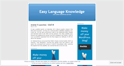 Desktop Screenshot of easylang.wordpress.com
