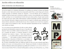 Tablet Screenshot of educaccioncritica.wordpress.com