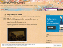 Tablet Screenshot of newtownpowys.wordpress.com