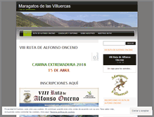 Tablet Screenshot of maragatosvilluercas.wordpress.com