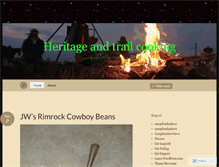 Tablet Screenshot of cookingonthetrail.wordpress.com