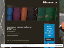 Tablet Screenshot of itinerusna.wordpress.com