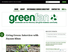 Tablet Screenshot of greenfansa.wordpress.com