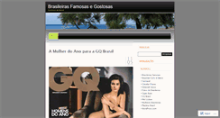 Desktop Screenshot of famosasbrasileiras.wordpress.com