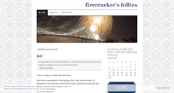 Desktop Screenshot of firecracking.wordpress.com