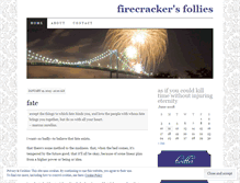 Tablet Screenshot of firecracking.wordpress.com