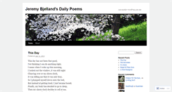 Desktop Screenshot of dailypoemsbyjbjelland.wordpress.com