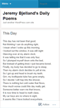 Mobile Screenshot of dailypoemsbyjbjelland.wordpress.com