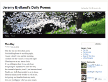 Tablet Screenshot of dailypoemsbyjbjelland.wordpress.com