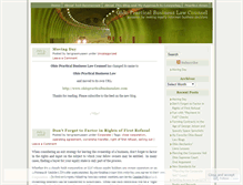 Tablet Screenshot of ohiopracticalbuslaw.wordpress.com