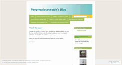Desktop Screenshot of peoplesplaceseattle.wordpress.com