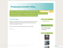 Tablet Screenshot of peoplesplaceseattle.wordpress.com