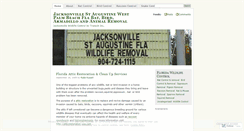 Desktop Screenshot of jacksonvillefloridawildlifecontrol.wordpress.com