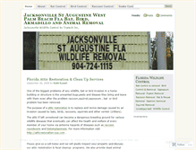 Tablet Screenshot of jacksonvillefloridawildlifecontrol.wordpress.com