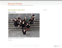 Tablet Screenshot of hairport.wordpress.com