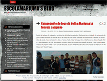 Tablet Screenshot of escolamariuma.wordpress.com