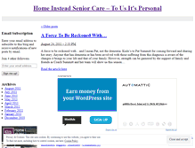 Tablet Screenshot of homeinstead590.wordpress.com