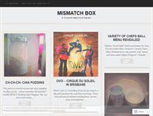 Tablet Screenshot of mismatchbox.wordpress.com