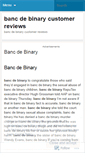 Mobile Screenshot of hsiping.bancdebinarycustomerreviews.wordpress.com