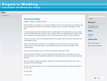 Tablet Screenshot of cegan.wordpress.com