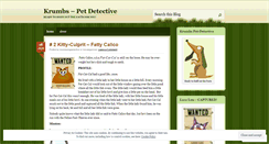 Desktop Screenshot of krumbsdogdetective.wordpress.com