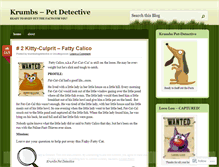 Tablet Screenshot of krumbsdogdetective.wordpress.com