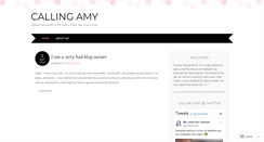 Desktop Screenshot of callingamy.wordpress.com