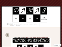 Tablet Screenshot of damasestetica.wordpress.com