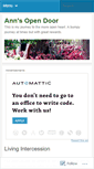 Mobile Screenshot of annsopendoor.wordpress.com