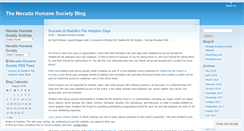 Desktop Screenshot of nevadahumanesociety.wordpress.com