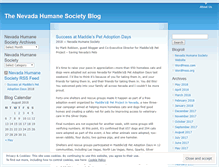 Tablet Screenshot of nevadahumanesociety.wordpress.com