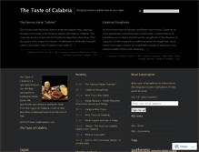 Tablet Screenshot of calabriataste.wordpress.com
