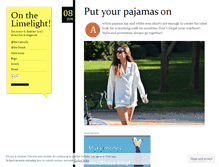 Tablet Screenshot of onthelimelight.wordpress.com