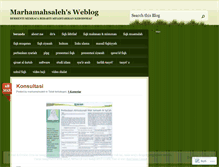Tablet Screenshot of marhamahsaleh.wordpress.com