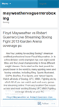 Mobile Screenshot of mayweathervsguerreroboxing.wordpress.com