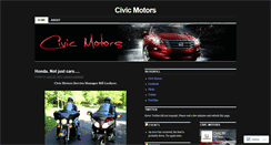 Desktop Screenshot of civicmotorson.wordpress.com