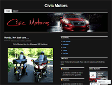 Tablet Screenshot of civicmotorson.wordpress.com