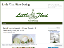 Tablet Screenshot of mylittlethai.wordpress.com