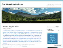 Tablet Screenshot of donmeredith.wordpress.com