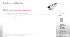 Desktop Screenshot of howilearnedenglish.wordpress.com