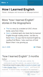 Mobile Screenshot of howilearnedenglish.wordpress.com