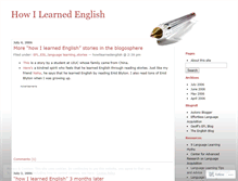 Tablet Screenshot of howilearnedenglish.wordpress.com