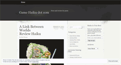 Desktop Screenshot of gamehaiku.wordpress.com