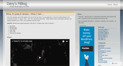 Desktop Screenshot of danysch.wordpress.com
