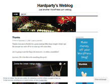Tablet Screenshot of hardparty.wordpress.com