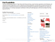 Tablet Screenshot of fairtradeweb.wordpress.com