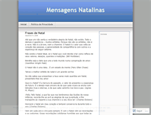 Tablet Screenshot of mensagensnatalinas.wordpress.com