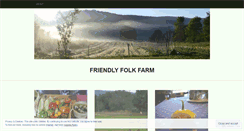 Desktop Screenshot of friendlyfolkfarm.wordpress.com